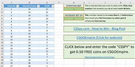 csgo empire|The Winning Strategy! (FREE Excel Spreadsheet).